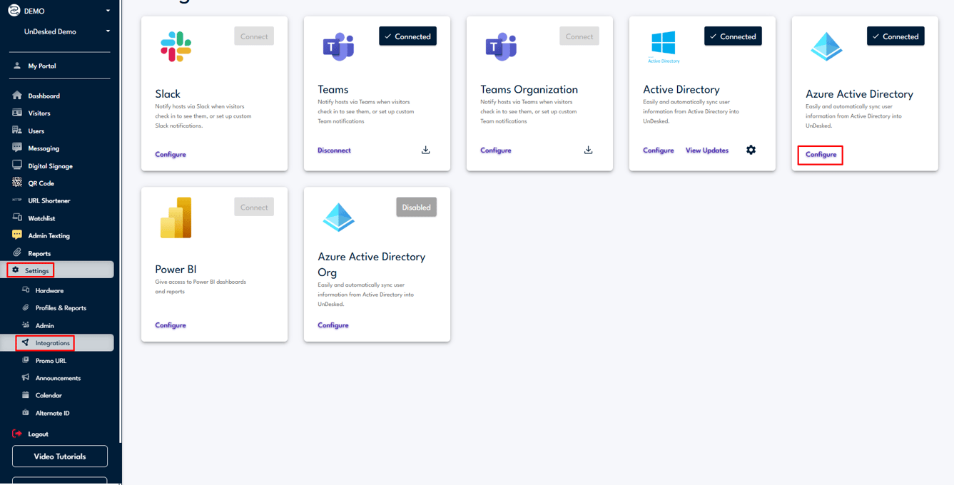 Microsoft Azure Active Directory Integration